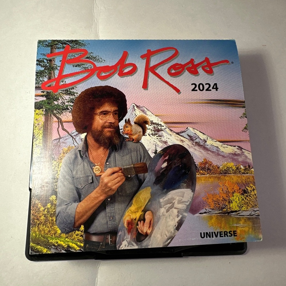 2024 Bob Ross daily Calendar desk